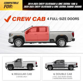Cab Length Side Steps for Silverado & Sierra 1500(19-25) | Silverado & GMC 2500HD 3500HD(20-25) | Yzona